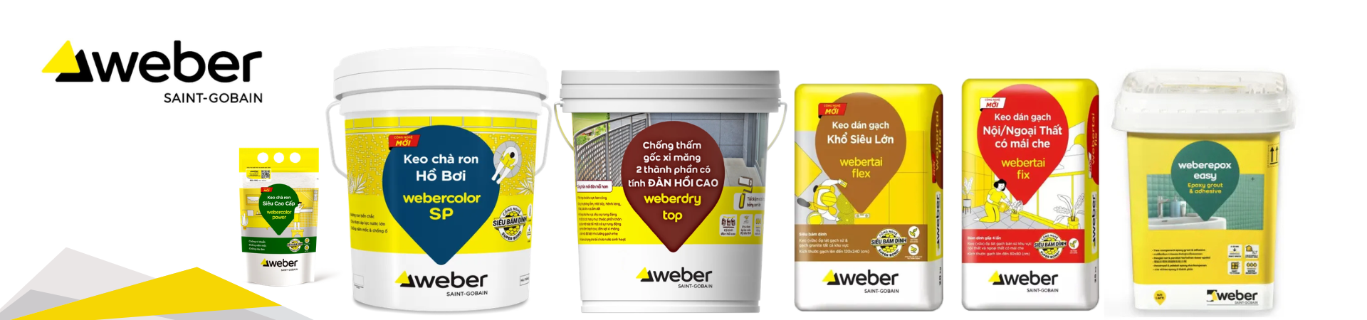 KEO CHÀ RON & KEO DÁN GẠCH WEBER