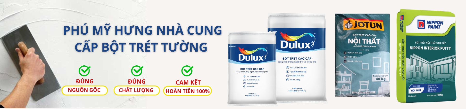 BỘT TRÉT TƯỜNG