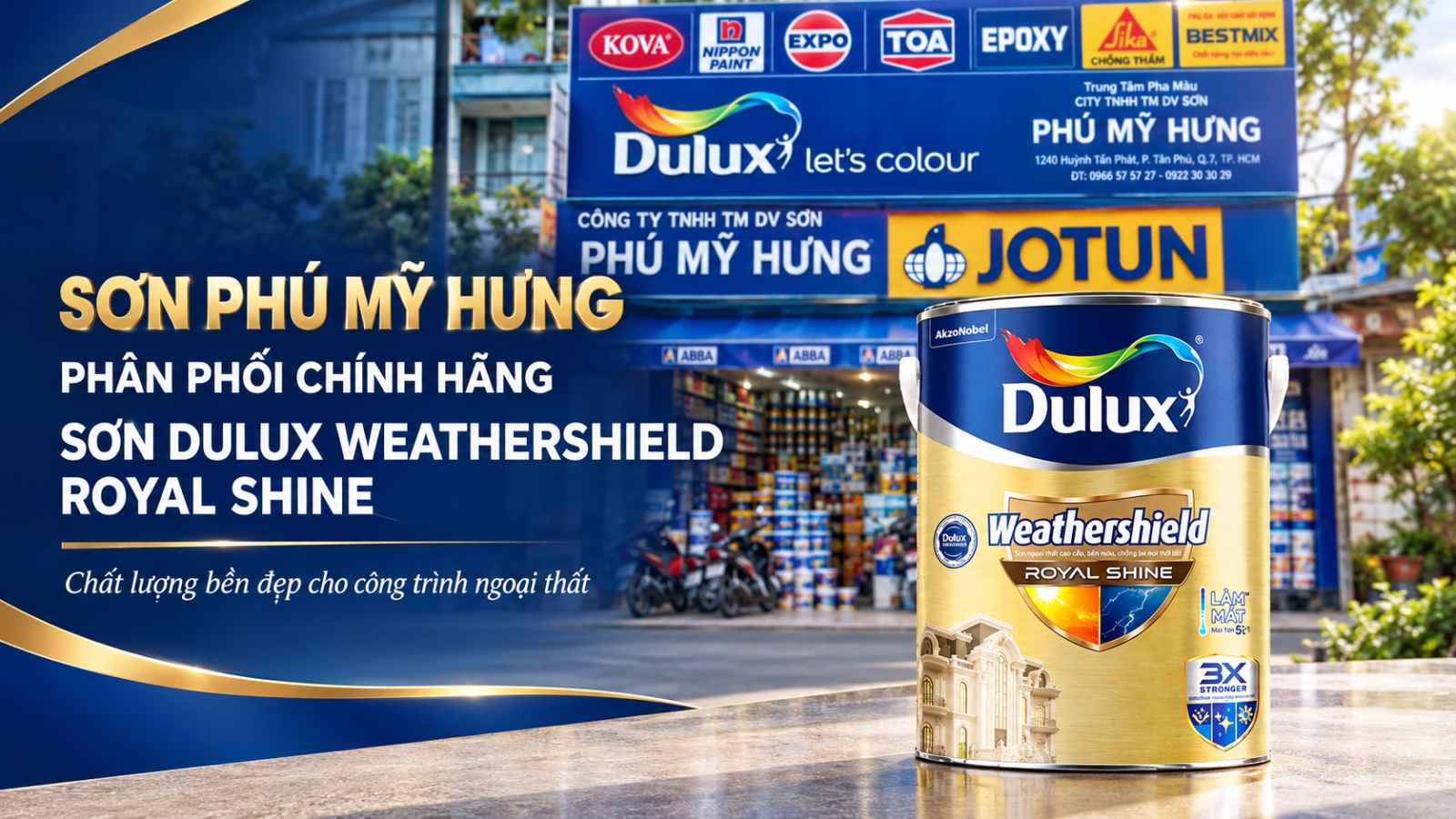 Mua Sơn Dulux Weathershield Royal Shine Mua Sơn Dulux Weathershield Royal Shine tại Sơn Phú Mỹ Hưng