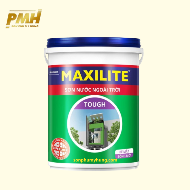 SƠN NƯỚC NGOẠI THẤT MAXILITE TOUGH BÓNG MỜ 28CB