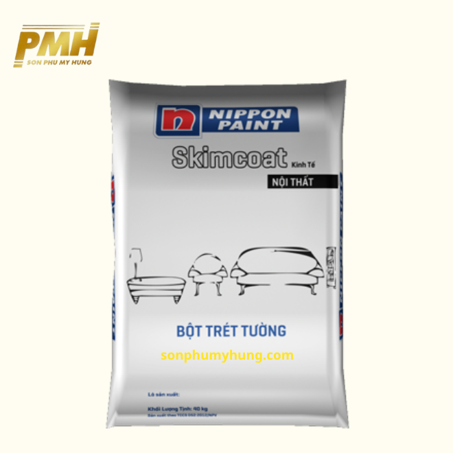 BỘT TRÉT TƯỜNG NỘI THẤT NIPPON SKIMCOAT KINH TẾ