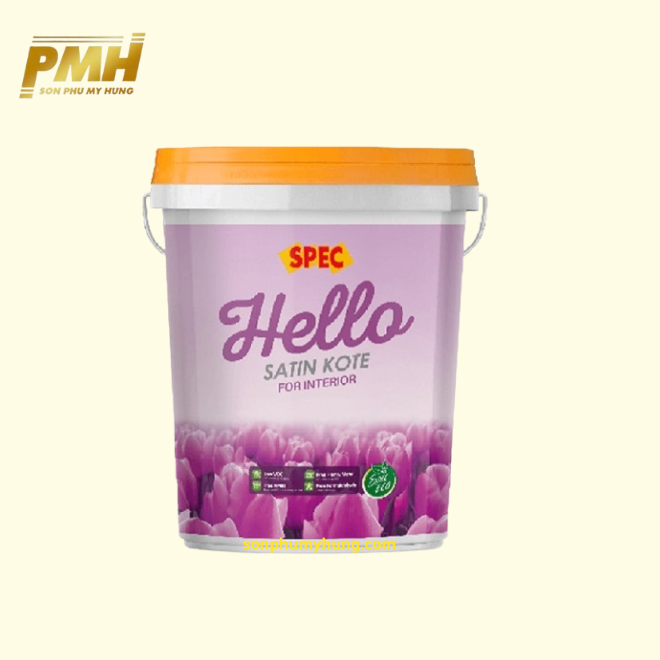 SƠN NỘI THẤT SPEC HELLO SATIN KOTE FOR INTERIOR