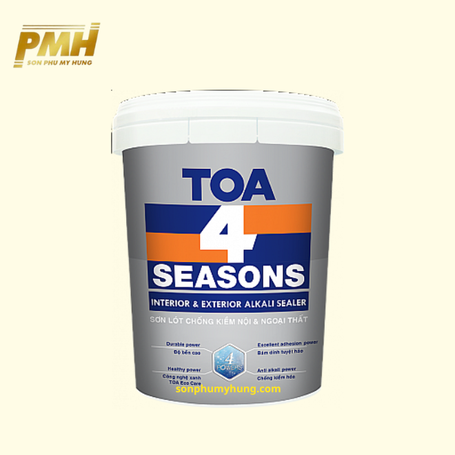 SƠN LÓT CHỐNG KIỀM NỘI VÀ NGOẠI THẤT TOA 4 SEASONS INTERIOR & EXTERIOR ALKALI SEALER