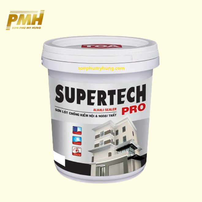 SƠN LÓT CHỐNG KIỀM NỘI VÀ NGOẠI THẤT SUPERTECH PRO