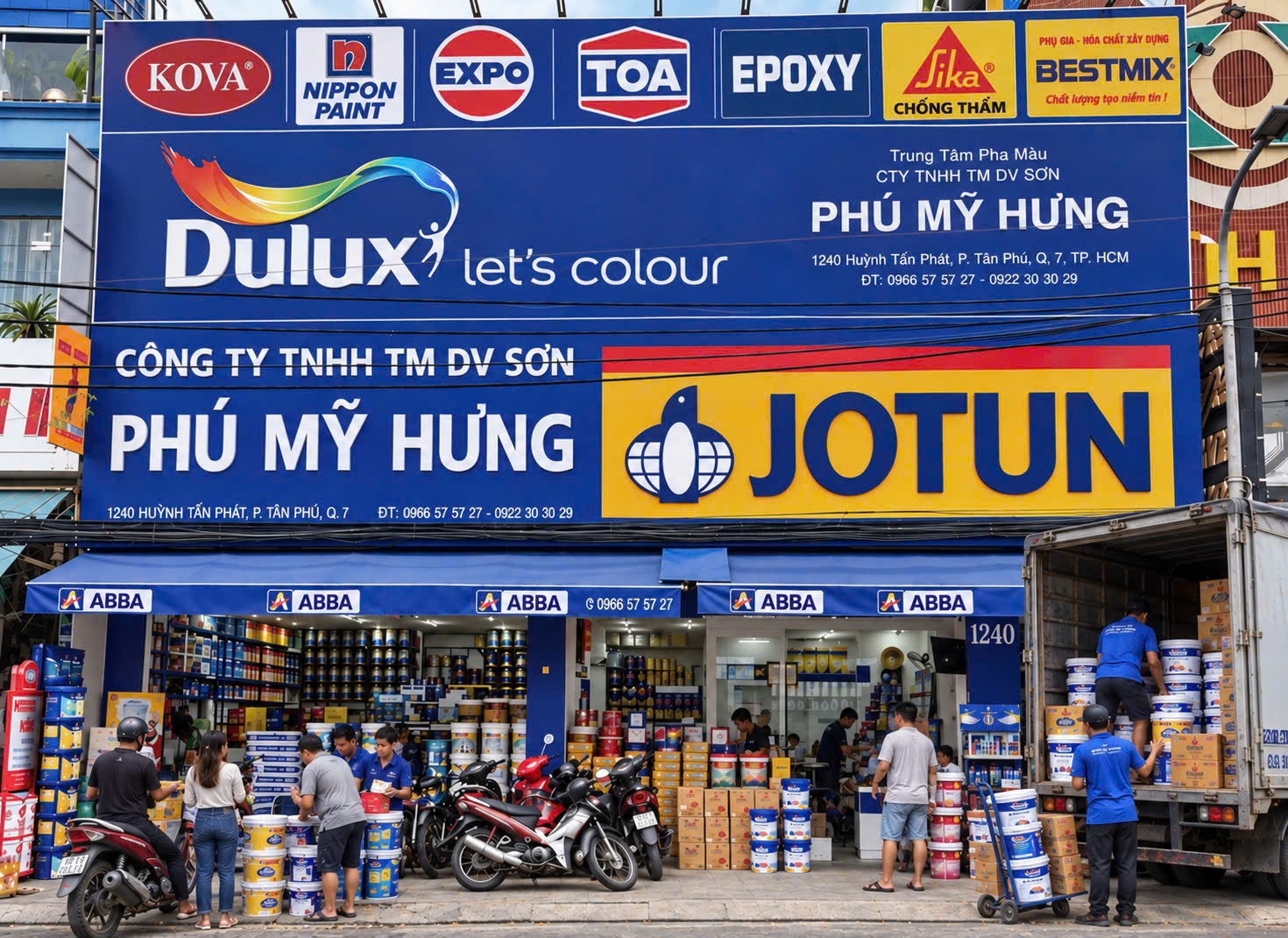 Kho hàng sơn Dulux Maxilite đối tác bán hàng AkzoNobel Việt Nam