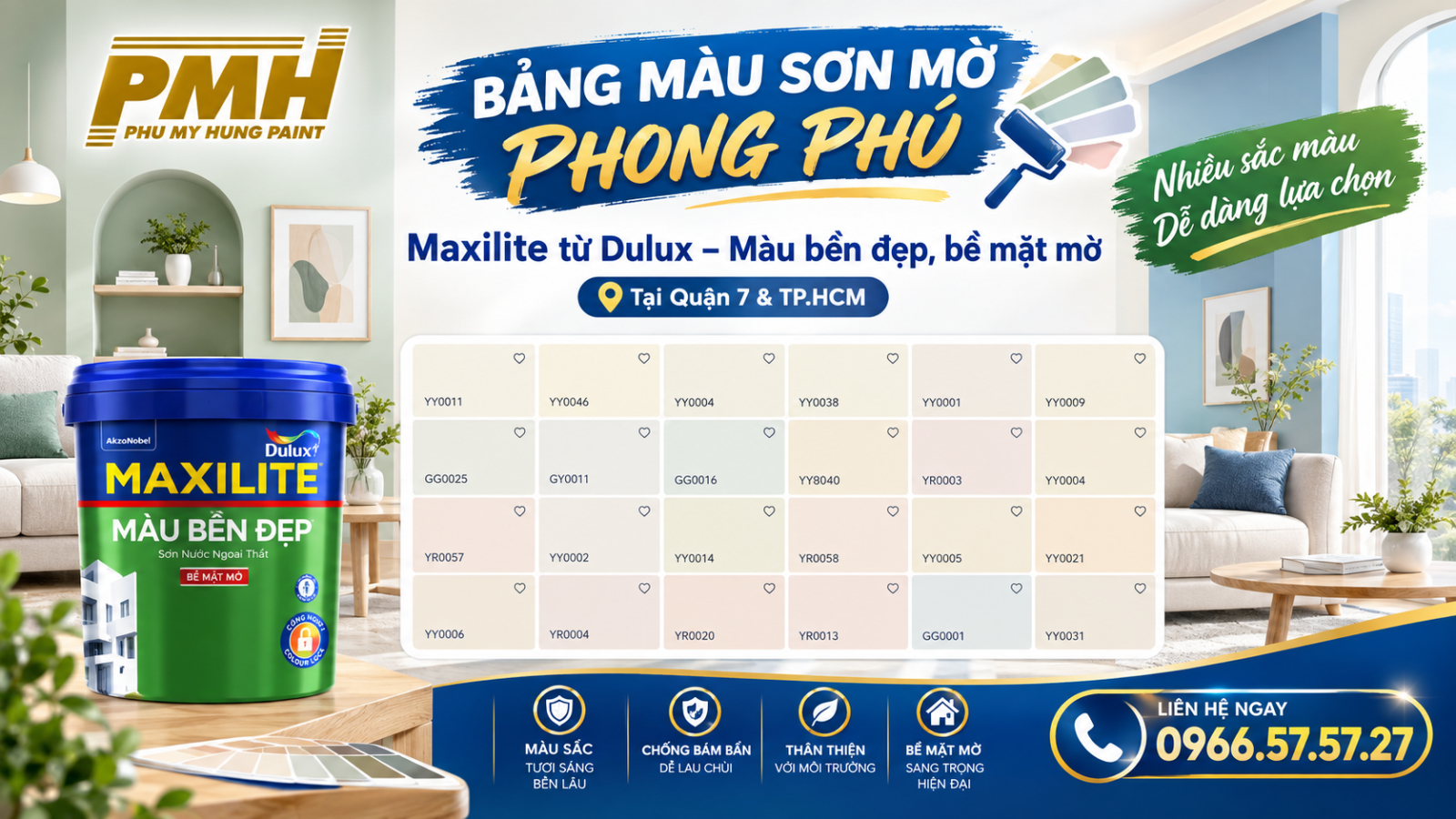 đại lý sơn maxilite từ dulux màu bền đẹp – bề mặt mờ tại quận 7 và tp.hcm đại lý sơn maxilite từ dulux màu bền đẹp – bề mặt mờ tại quận 7 và tp.hcm