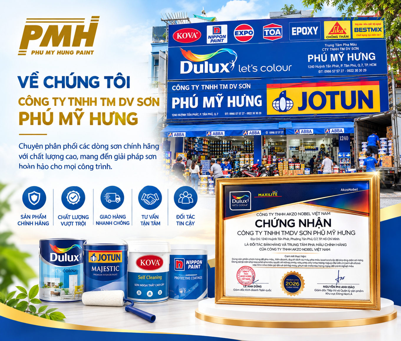 Máy pha màu tự động tại Trung tâm pha màu chính hãng của AkzoNobel Việt Nam
